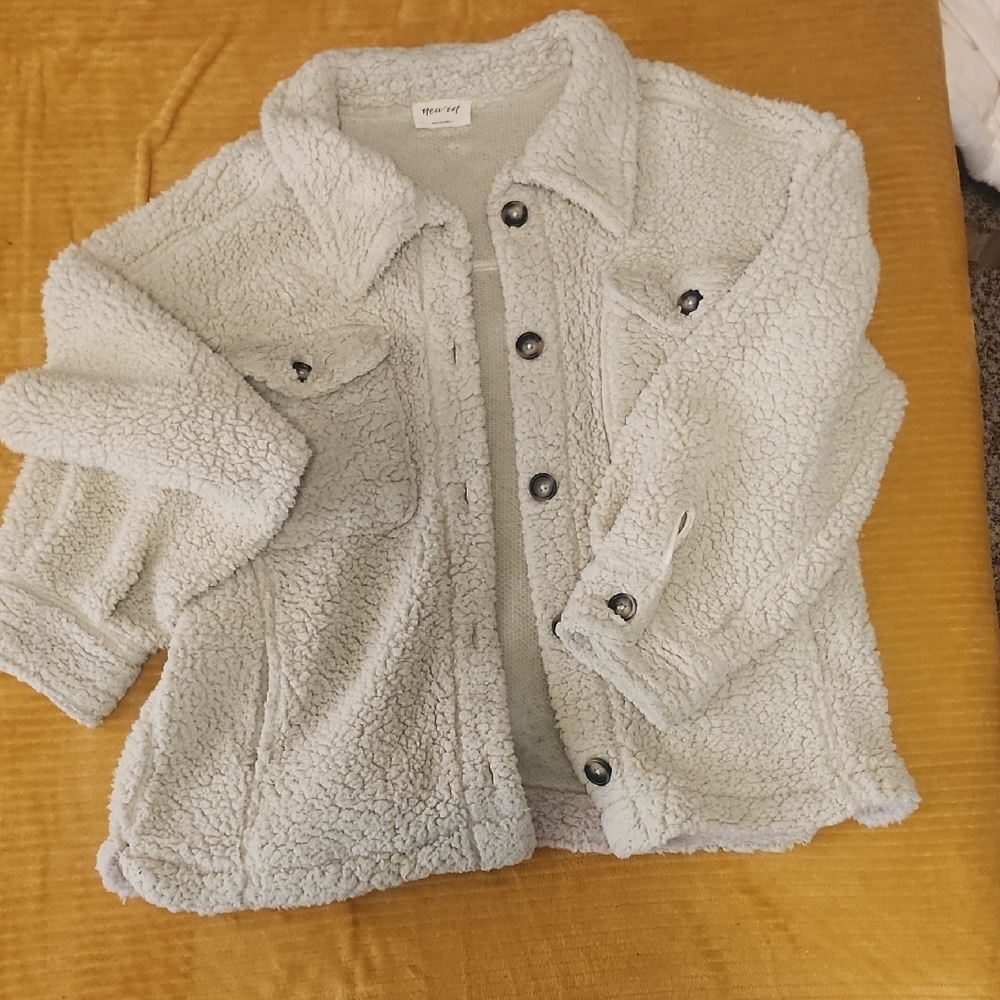 Women's Cream Teddy Jacket